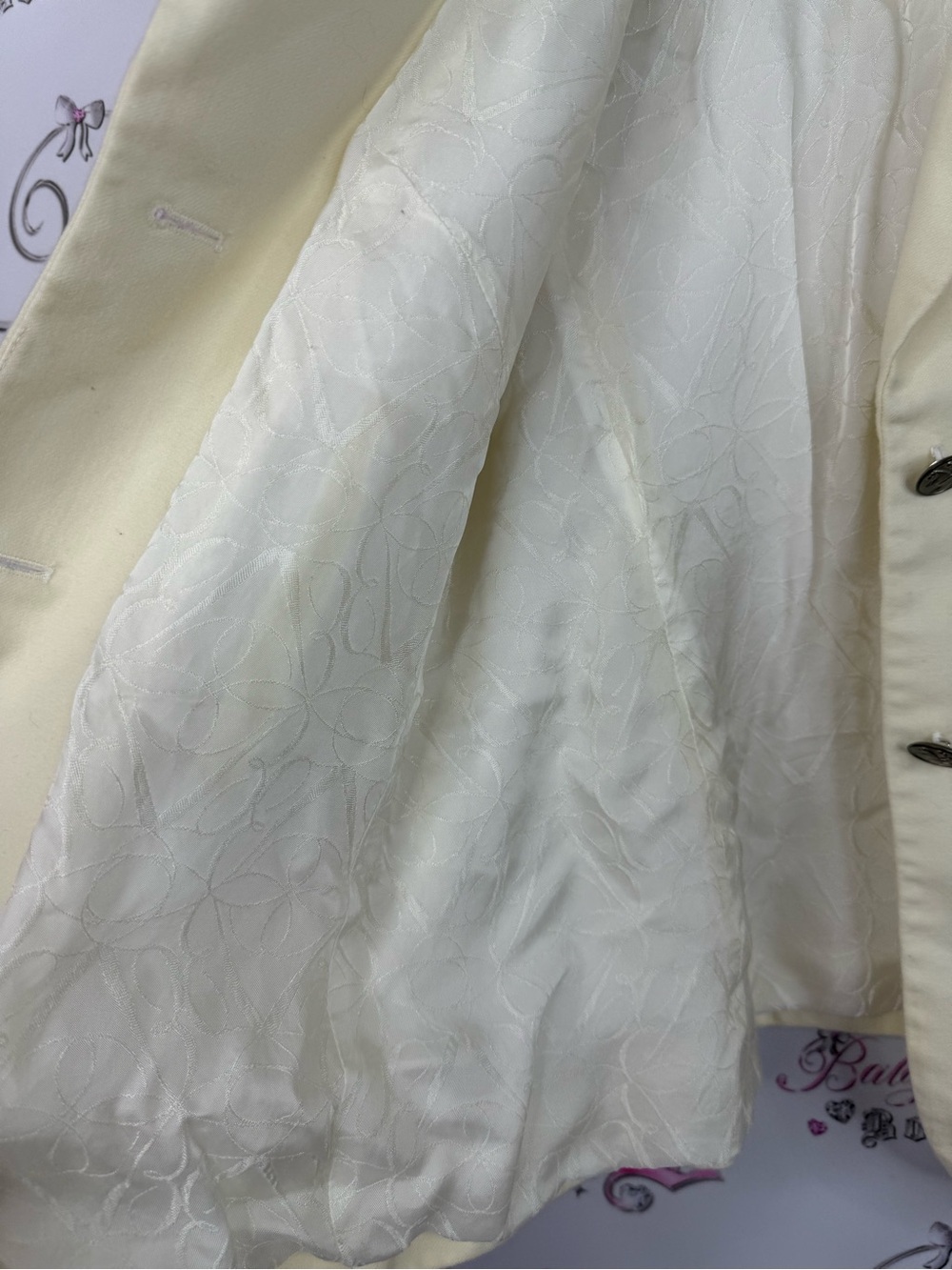 Brooks Brothers Italy jacket Cream Single-Breasted Blazer with Embroidered Crest - Picture 9 of 11